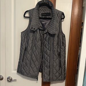 Marc New York Quilted Sleeveless Puffer Vest in Gray